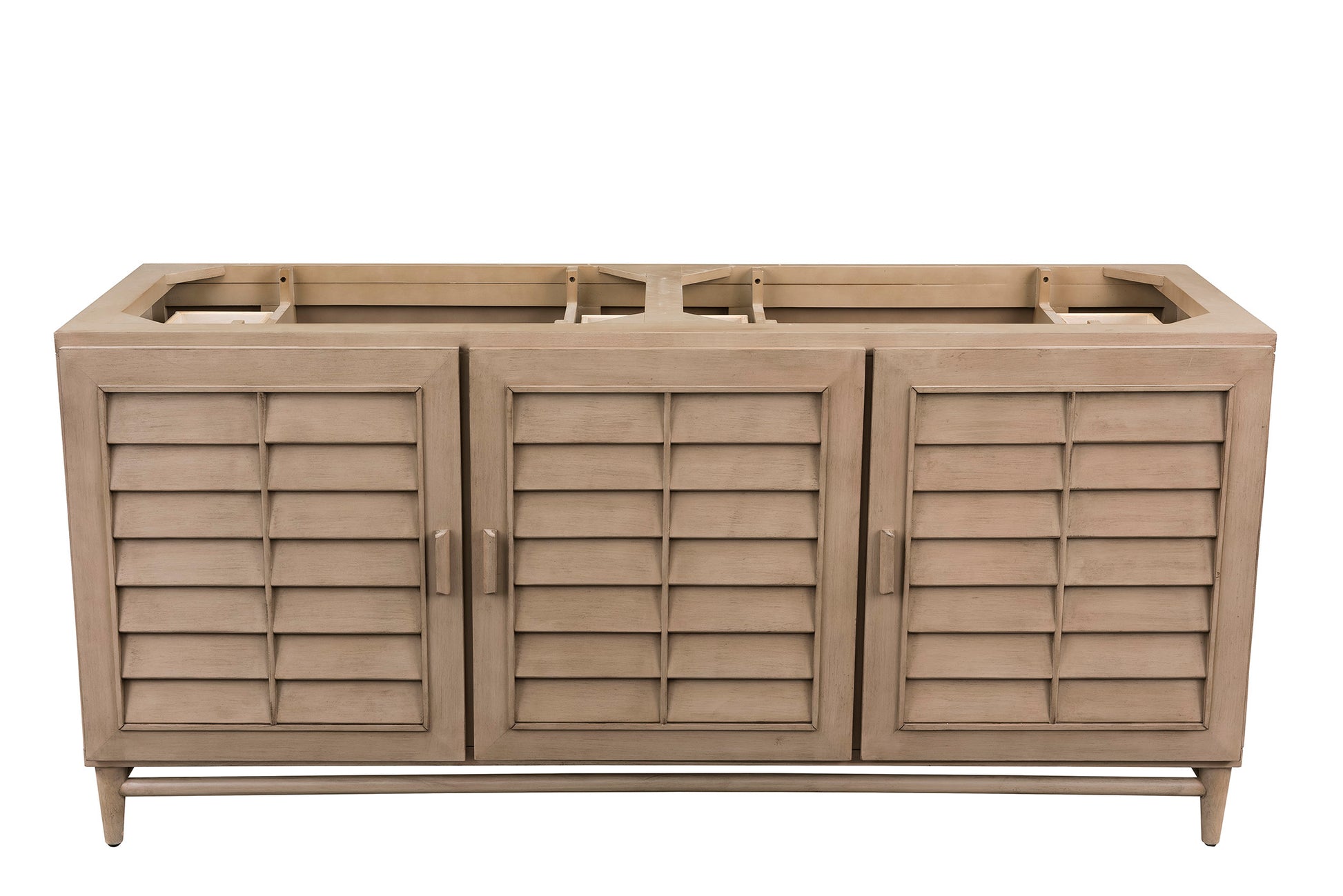 Portland 72" Double Vanity Whitewashed Walnut James Martin Vanities