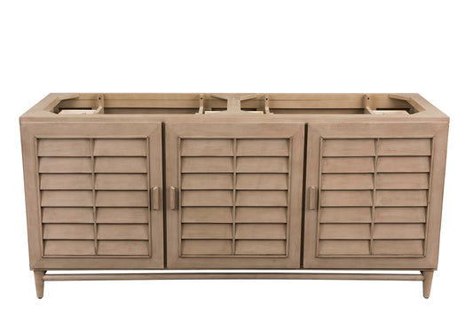 Portland 72" Double Vanity Whitewashed Walnut James Martin Vanities