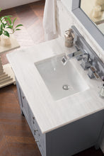 Load image into Gallery viewer, Bathroom Vanities Outlet Atlanta Renovate for LessPalisades 30&quot; Single Vanity, Silver Gray w/ 3 CM Arctic Fall Solid Surface Top