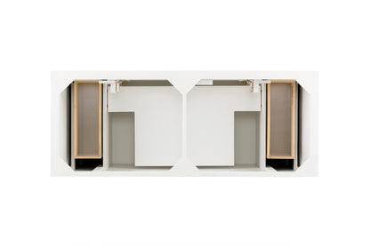 Providence 60" Double Vanity Cabinet, Bright White James Martin
