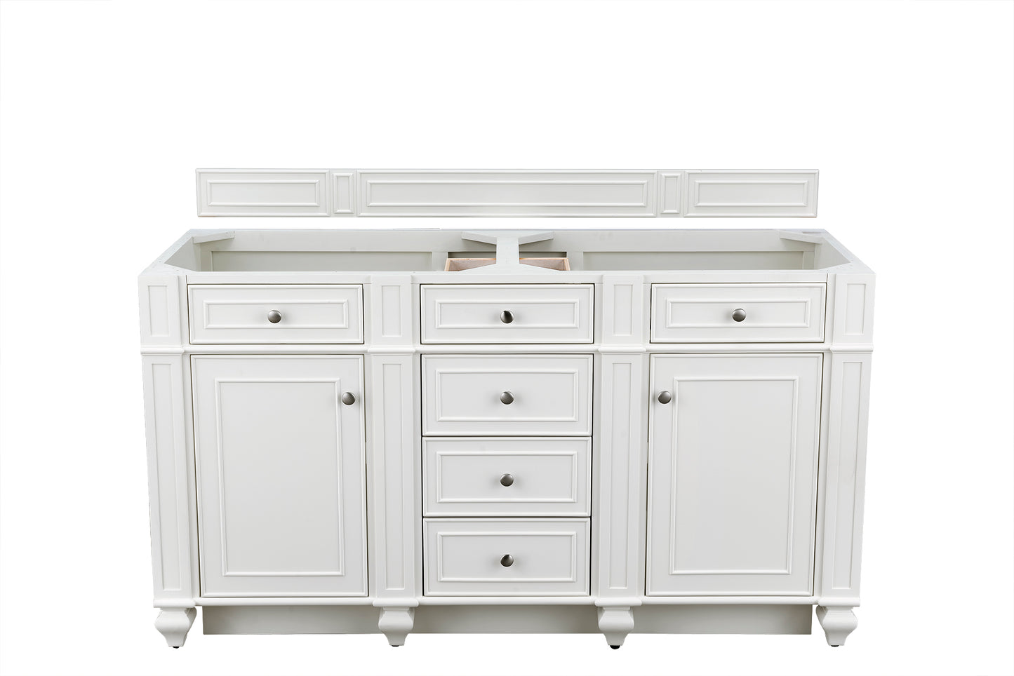 Bristol 60" Double Vanity, Bright White James Martin Vanities