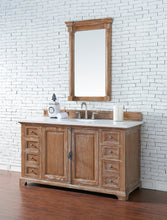 Load image into Gallery viewer, Providence 60&quot; Single Vanity Cabinet, Driftwood, w/ 3 CM White Zeus Quartz Top James Martin Vanities