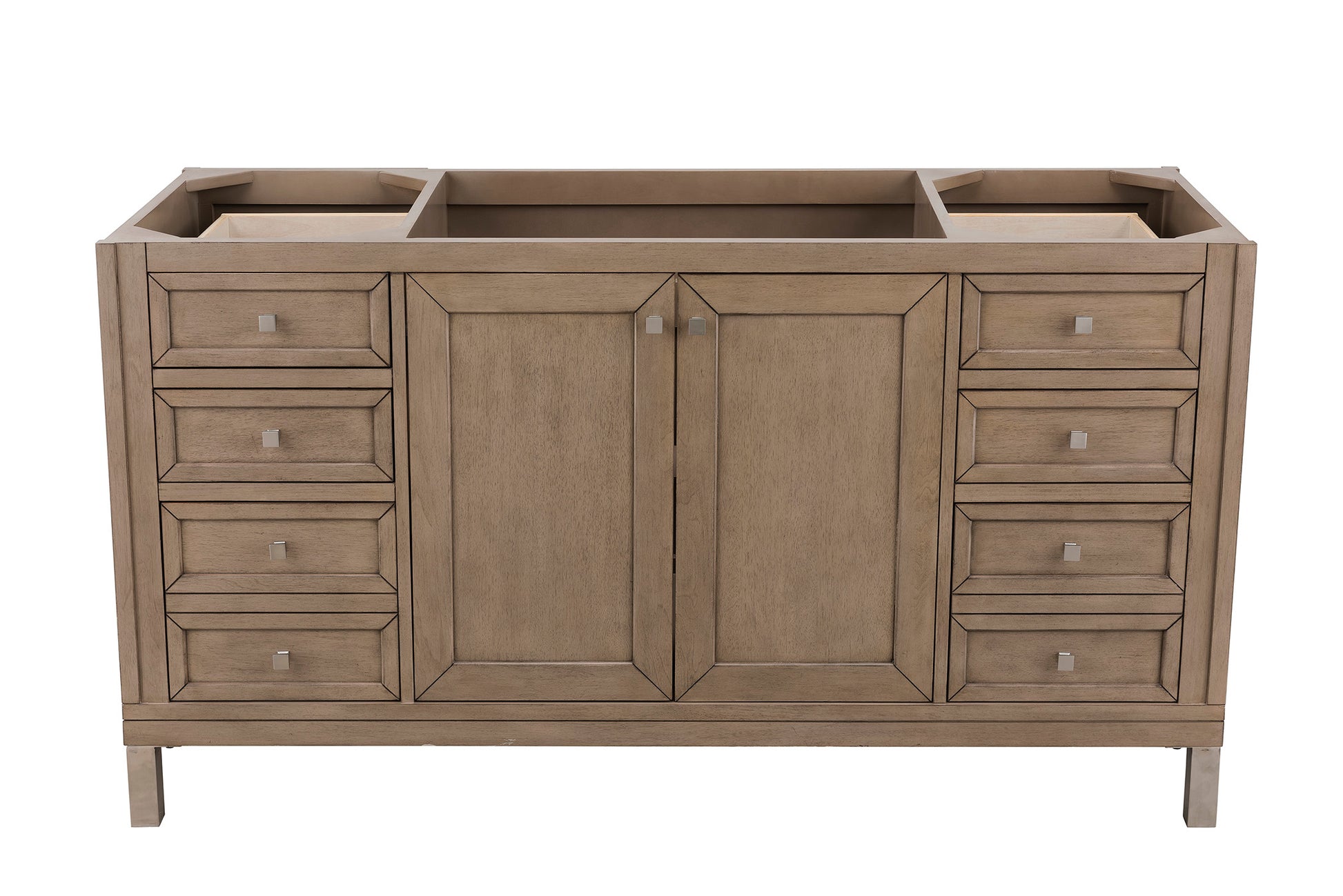 Chicago 60" Single Vanity Whitewashed Walnut James Martin Vanities