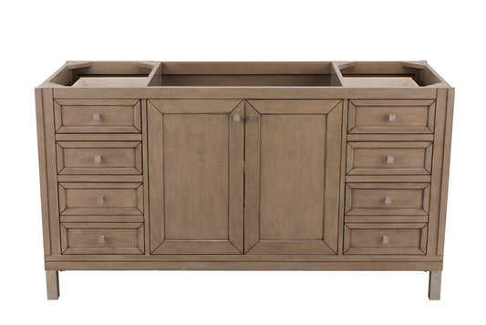 Chicago 60" Single Vanity Whitewashed Walnut James Martin Vanities