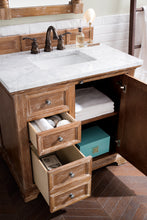 Load image into Gallery viewer, Providence 36&quot; Driftwood Single Vanity w/ 3 CM Carrara Marble Top James Martin Vanities