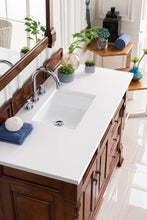 Load image into Gallery viewer, Bathroom Vanities Outlet Atlanta Renovate for LessBrookfield 48&quot; Single Vanity, Warm Cherry w/ 3 CM White Zeus Quartz Top