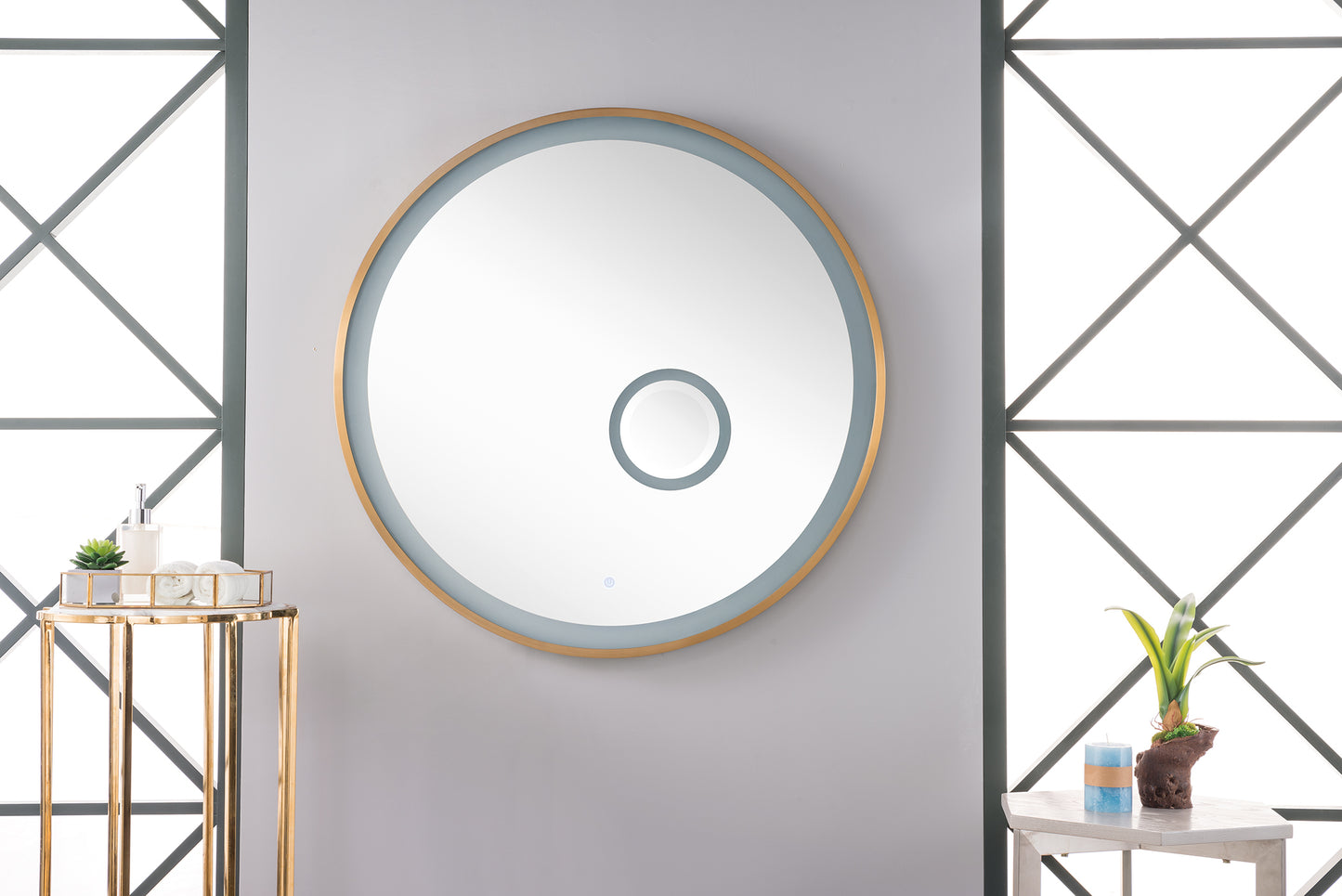 Radiance 36" Mirror, Brushed Gold James Martin Vanities