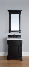Load image into Gallery viewer, Brookfield 26&quot; Single Vanity, Antique Black w/ 3 CM White Zeus Quartz Top James Martin Vanities
