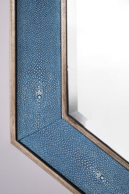 Tangent 30" Mirror, Silver w/ Delft Blue James Martin Vanities