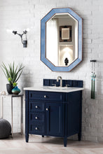 Load image into Gallery viewer, Brittany 30&quot; Single Vanity, Victory Blue w/ 3 CM Eternal Jasmine Pearl Quartz Top James Martin Vanities