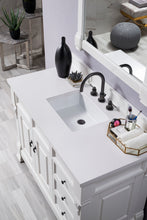 Load image into Gallery viewer, Bathroom Vanities Outlet Atlanta Renovate for LessBrookfield 48&quot; Single Vanity, Bright White w/ 3 CM White Zeus Quartz Top