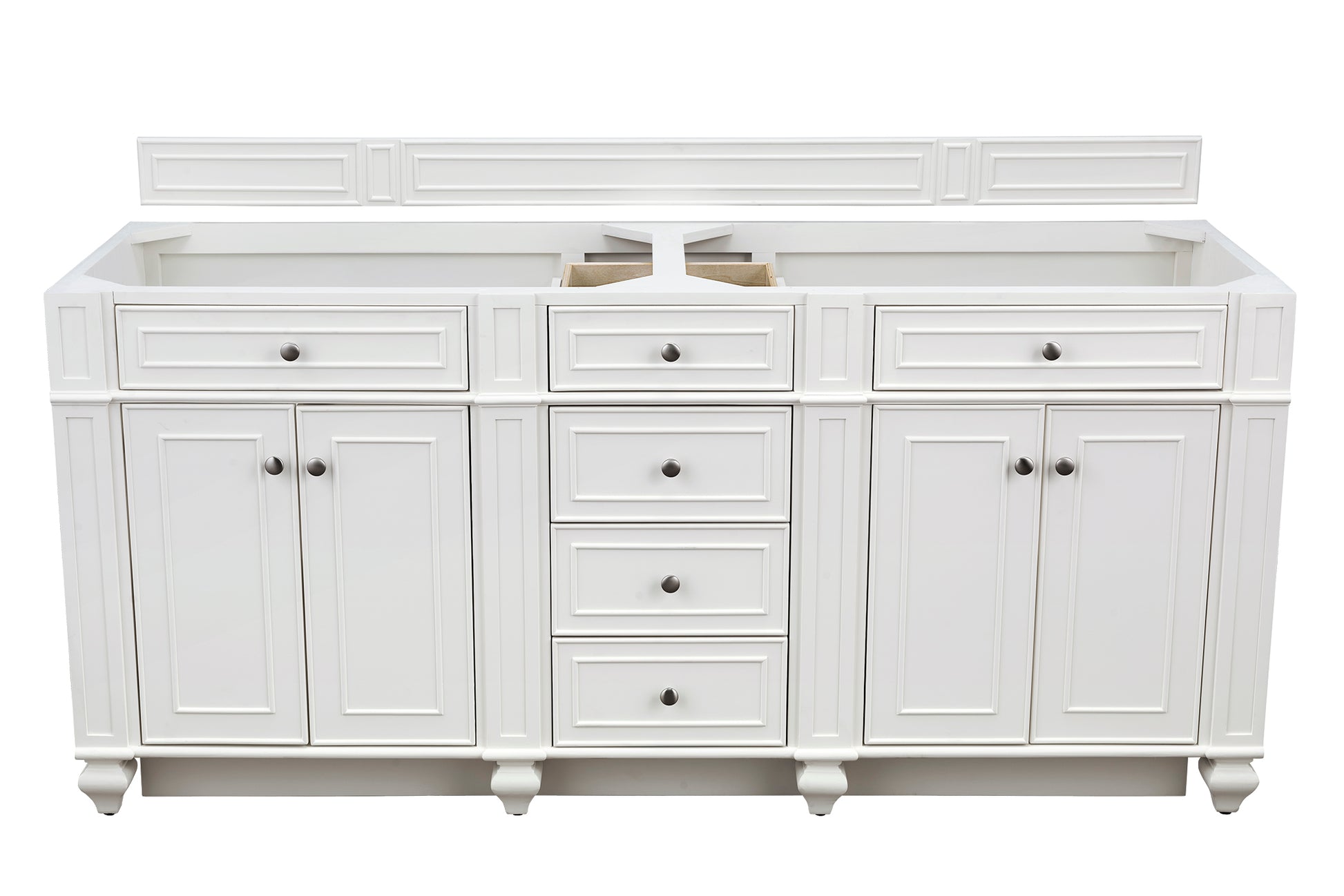 Bristol 72" Double Vanity, Bright White James Martin Vanities