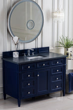 Load image into Gallery viewer, Brittany 48&quot; Victory Blue Single Vanity w/ 3 CM Charcoal Soapstone Quartz Top James Martin Vanities