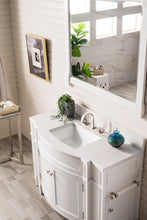 Load image into Gallery viewer, Brittany 46&quot; Single Vanity, Bright White w/ 3 CM White Zeus Quartz Top James Martin Vanities