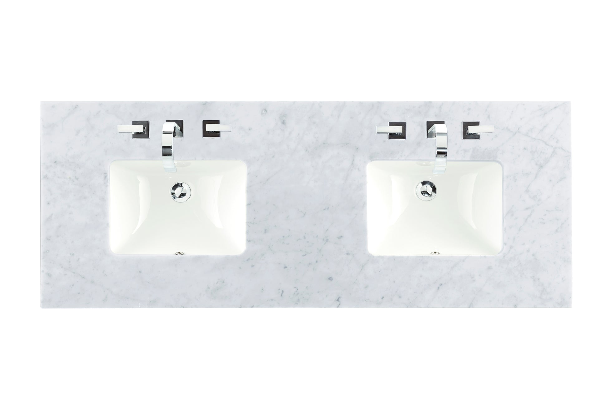 Bathroom Vanities Outlet Atlanta Renovate for Less60" Double 3 CM Top, Carrara White w/ Sink