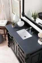 Load image into Gallery viewer, Brookfield 48&quot; Single Vanity, Antique Black w/ 3 CM Charcoal Soapstone Quartz Top James Martin Vanities