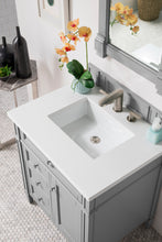 Load image into Gallery viewer, Brittany 30&quot; Single Vanity, Urban Gray, w/ 3 CM White Zeus Quartz Top James Martin Vanities