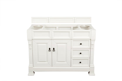 Brookfield 48" Bright White Single Vanity James Martin Vanities