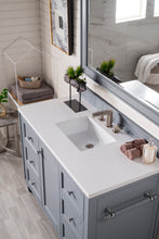 Load image into Gallery viewer, Copper Cove Encore 48&quot; Single Vanity, Silver Gray, w/ 3 CM Classic White Quartz Top James Martin