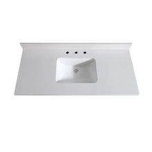 37" Pure White Quartz Top - add on Renovate for Less Outlet