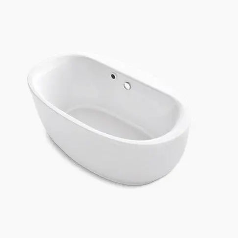 Kohler Starstruck 65-1/2" x 35-1/2" oval freestanding bath with Bask® heated surface KOHLER