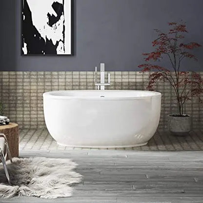 Kohler Starstruck 65-1/2" x 35-1/2" oval freestanding bath with Bask® heated surface KOHLER