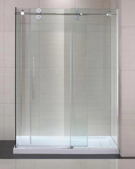 Shower Glass Kits- Schon Premium 60 inch Frameless Rolling shower door set