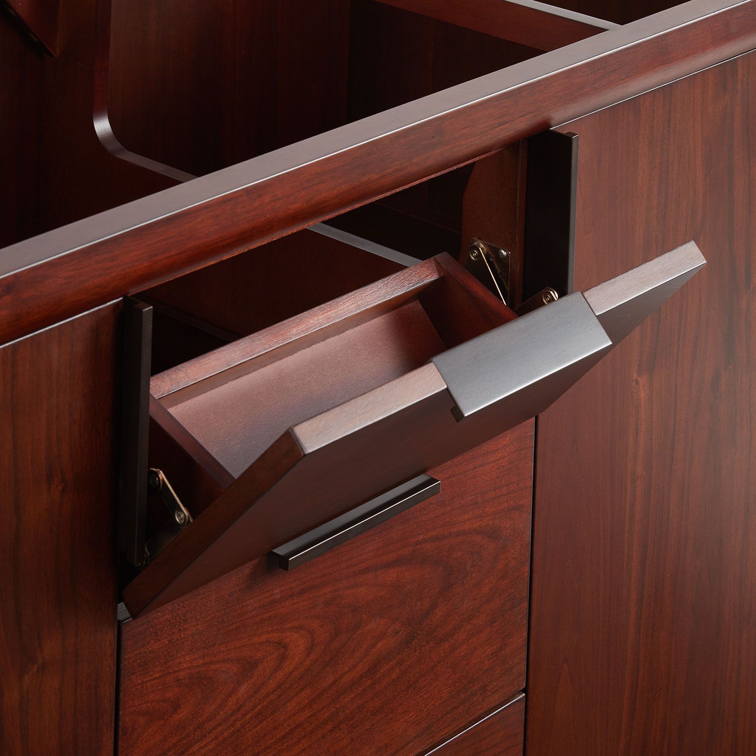48" TALYN MAHOGANY VANITY IN  LIGHT WALNUT- Cabinet Only Signature Hardware