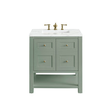 Load image into Gallery viewer, Breckenridge 30&quot; Single Vanity, Smokey Celadon w/ 3CM Ethereal Noctis Top James Martin Vanities