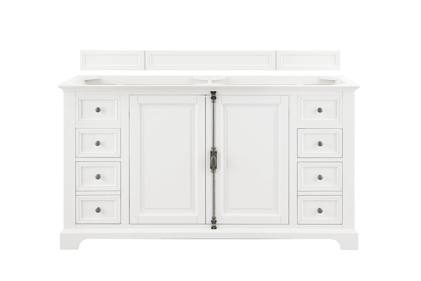 Providence 60" Double Vanity Cabinet, Bright White James Martin