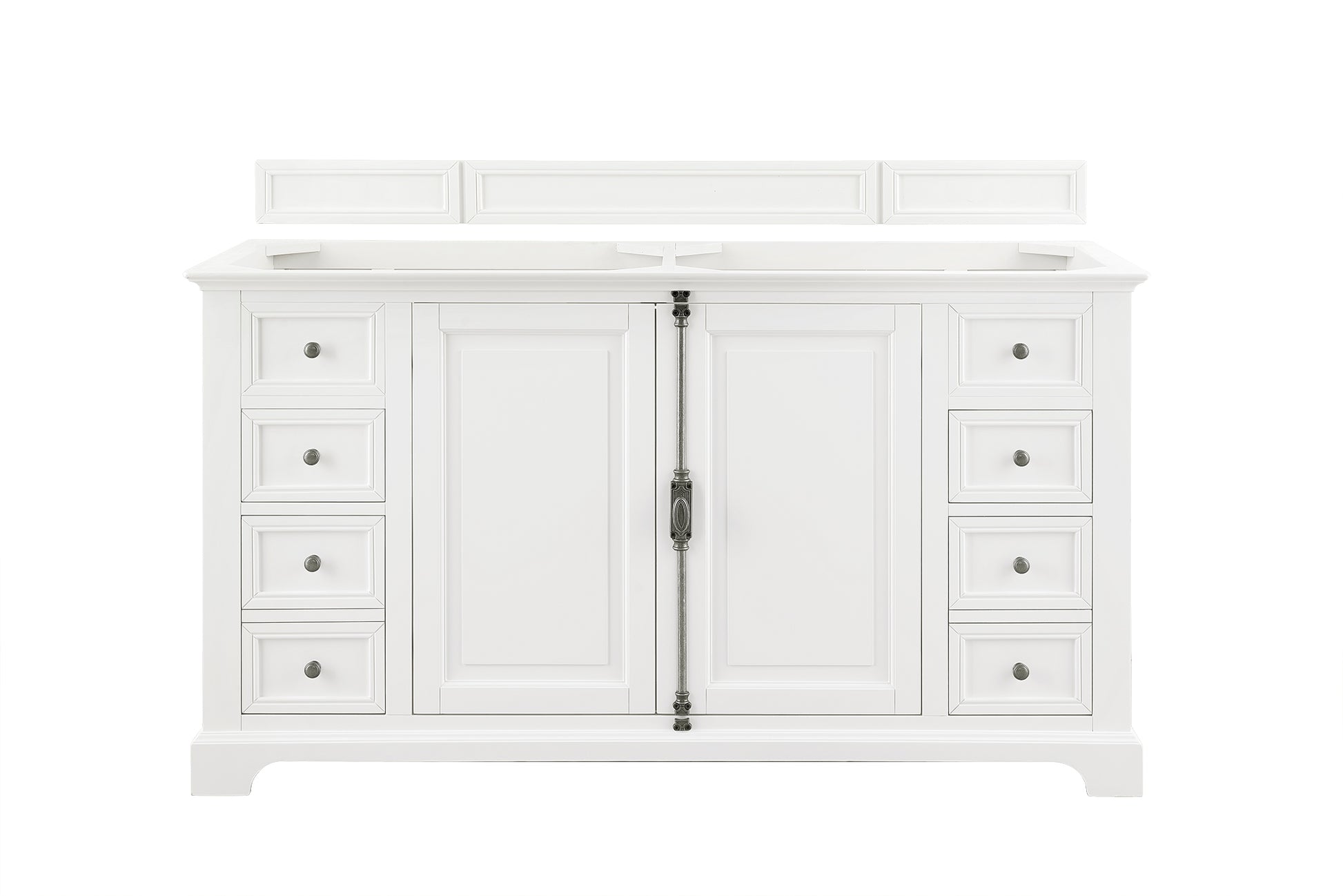 Providence 60" Double Vanity Cabinet, Bright White James Martin