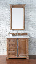 Load image into Gallery viewer, Providence 36&quot; Single Vanity Cabinet, Driftwood, w/ 3 CM Classic White Quartz Top James Martin