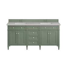 Load image into Gallery viewer, Brittany 72&quot; Double Vanity, Smokey Celadon w/ 3CM Eternal Serena Top James Martin Vanities