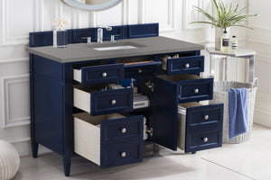 Bathroom Vanities Outlet Atlanta Renovate for LessBrittany 48" Victory Blue Single Vanity w/ 3 CM Grey Expo Quartz Top