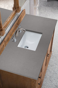 Savannah 48" Single Vanity Cabinet, Driftwood, w/ 3 CM Grey Expo Quartz Top James Martin Vanities