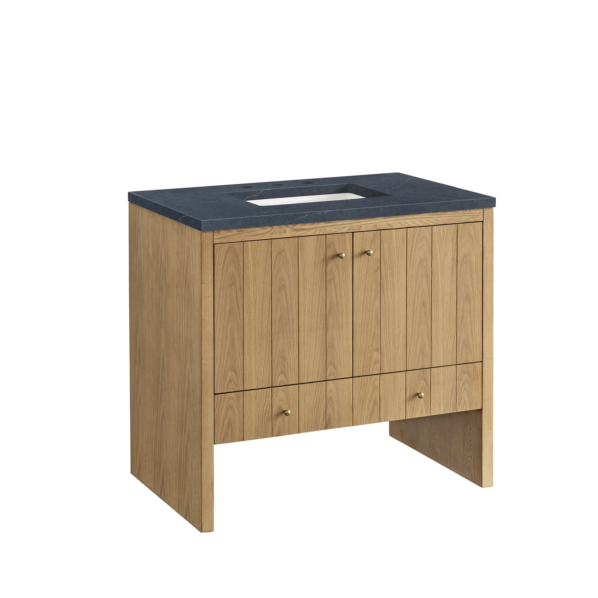 Bathroom Vanities Outlet Atlanta Renovate for LessHudson 36" Single Vanity, Light Natural Oak w/ 3CM Charcoal Soapstone Top