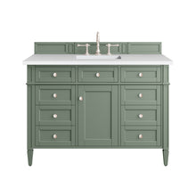 Load image into Gallery viewer, Brittany 48&quot; Single Vanity, Smokey Celadon w/ 3CM White Zeus Top James Martin Vanities