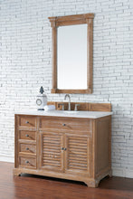 Load image into Gallery viewer, Savannah 48&quot; Single Vanity Cabinet, Driftwood, w/ 3 CM White Zeus Quartz Top James Martin Vanities