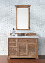 Load image into Gallery viewer, Savannah 48&quot; Single Vanity Cabinet, Driftwood, w/ 3 CM White Zeus Quartz Top James Martin Vanities