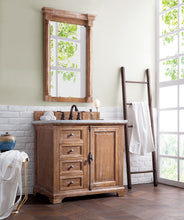 Load image into Gallery viewer, Providence 36&quot; Driftwood Single Vanity w/ 3 CM Carrara Marble Top James Martin Vanities