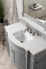 Load image into Gallery viewer, Brittany 46&quot; Single Vanity, Urban Gray w/ 3 CM White Zeus Quartz Top James Martin Vanities