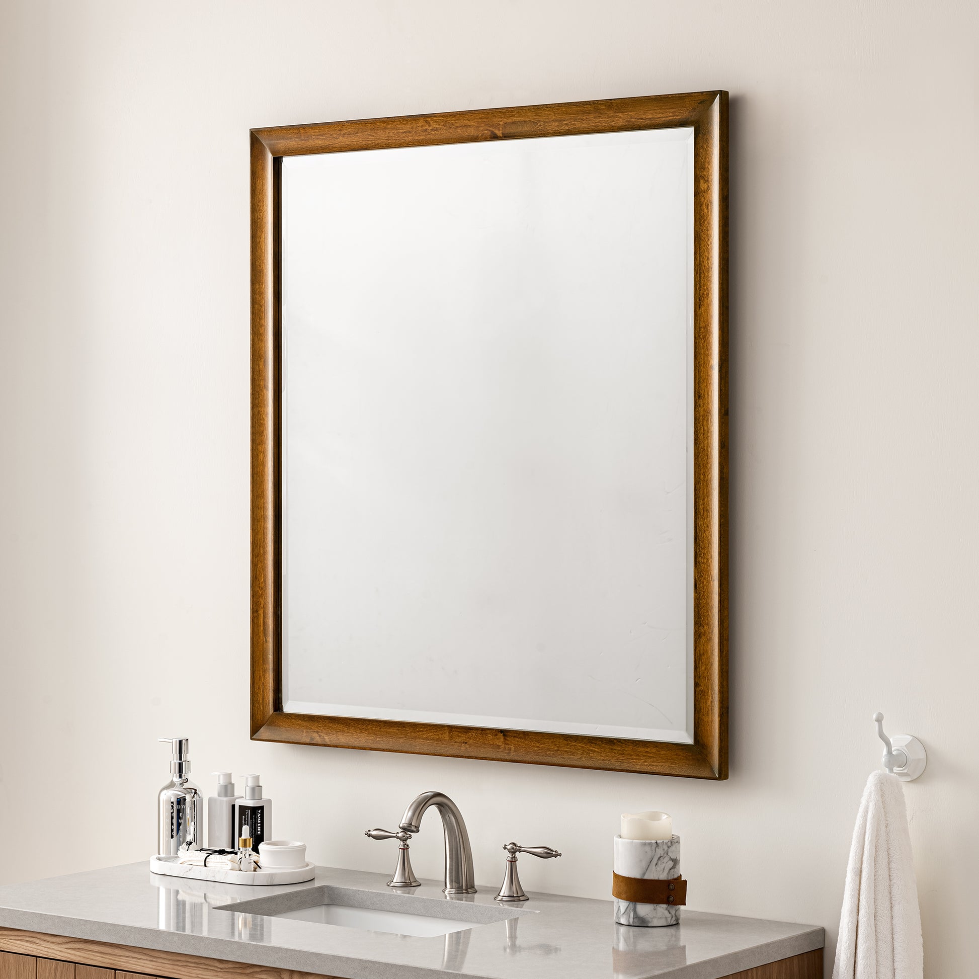 Glenbrooke 36" Mirror, Country Oak James Martin Vanities
