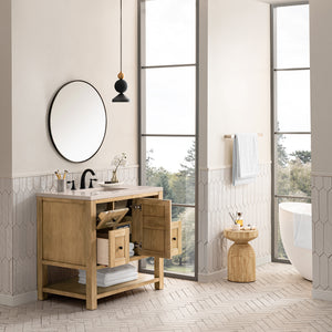 Breckenridge 36" Single Vanity, Light Natural Oak w/ 3CM Eternal Marfil Top James Martin Vanities