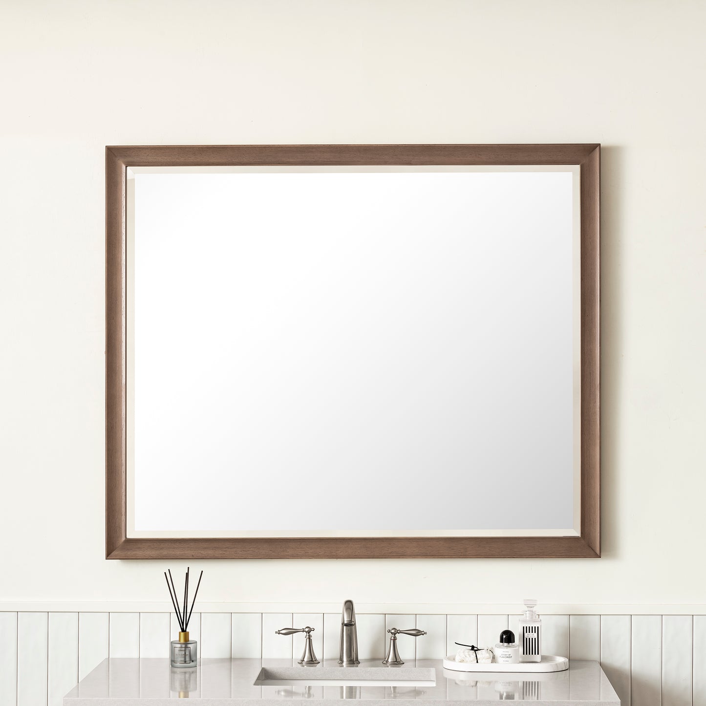 Glenbrooke 48" Mirror, Whitewashed Walnut James Martin Vanities