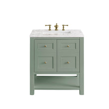 Load image into Gallery viewer, Breckenridge 30&quot; Single Vanity, Smokey Celadon w/ 3CM Eternal Jasmine Pearl Top James Martin Vanities