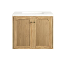 Load image into Gallery viewer, Laurent 30&quot; Single Vanity, Light Natural Oak w/ 3CM White Zeus Top James Martin Vanities