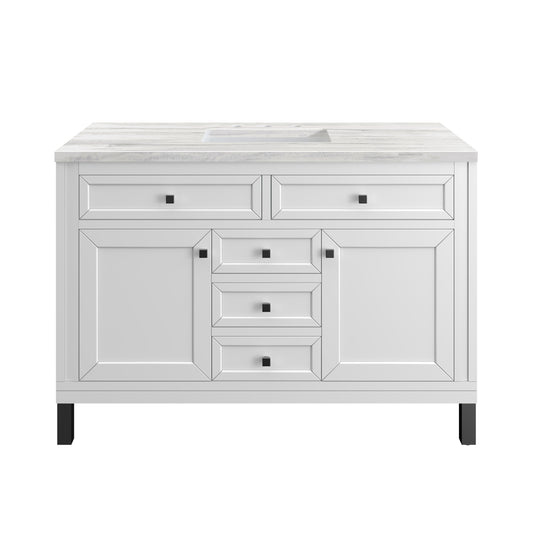 Part: Chicago Knobs and Legs Set for V48" in Matte Black James Martin Vanities