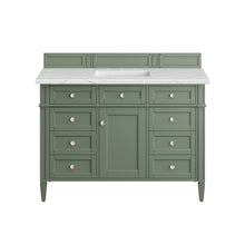 Load image into Gallery viewer, Brittany 48&quot; Single Vanity, Smokey Celadon w/ 3CM Ethereal Noctis Top James Martin Vanities