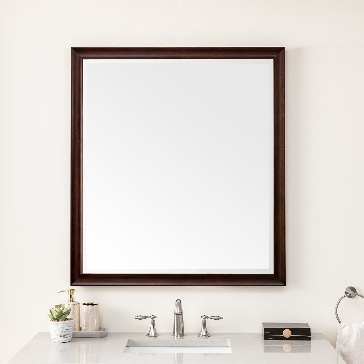 Glenbrooke 36" Mirror, Burnished Mahogany James Martin Vanities