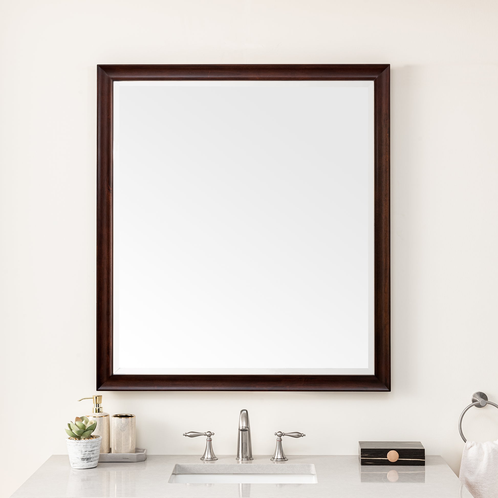 Glenbrooke 36" Mirror, Burnished Mahogany James Martin Vanities